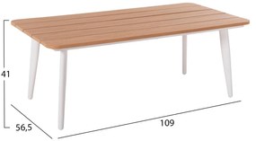 Σετ Κήπου Σαλόνι MAERLY 4 τεμ Λευκό Αλουμίνιου με Συνθετικό Σχοινί &amp; Μαξιλάρια Ανθρακί