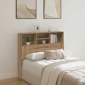 vidaXL Κεφαλάρι Με Αποθηκευτικό Χώρο 120x19x103,5 εκ. Επεξ. Ξύλο