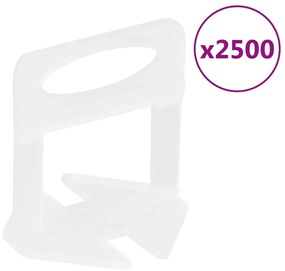 vidaXL Σύστημα Ευθυγράμμισης Πλακιδίων 2500 Κλιπ 2 χιλ.