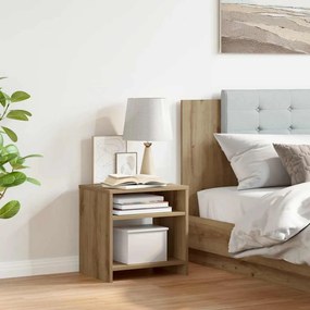 vidaXL Κομοδίνο Χρώμα Αρτισιανή Δρυς 40 x 30 x 40 εκ. από Επεξ. Ξύλο