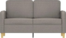 vidaXL Καναπές Διθέσιος Taupe 120 εκ. Υφασμάτινος