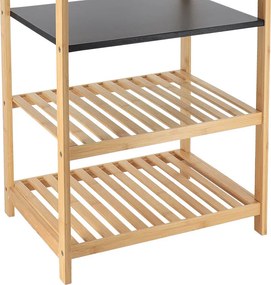 Ραφιέρα Δαπέδου 4 Θέσεων (43x33x70) T-D Black/Bamboo 98226195