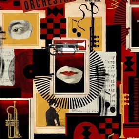 Ταπετσαρία Composer Machine WP20871 Multi-Red MindTheGap