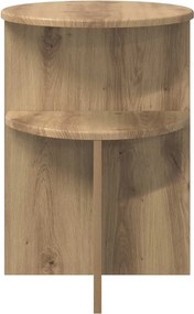 vidaXL Τραπεζάκι Πλευράς Artisan Δρυς Ø 39,5 x 55 εκ.