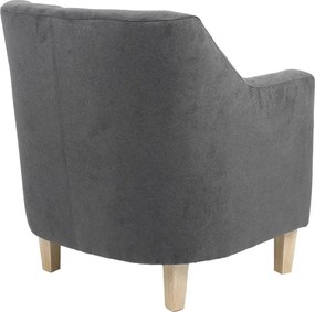 Πολυθρόνα Joyful ύφασμα ανθρακί-φυσικό 71x71x78εκ 71x71x78 εκ.