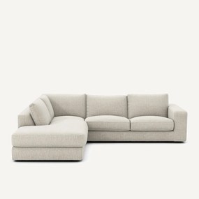 Γωνιακός καναπές με μελανζέ ταπετσαρία, Skander