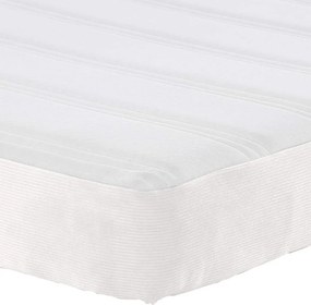 vidaXL Στρώμα Κρεβατιού με στρώμα Κρεμ 180 x 200 cm ύφασμα