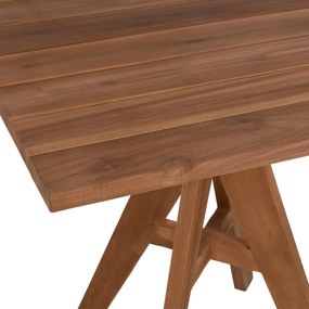 Τραπέζι LEO C9622.11 Τετράγωνο απο Μασίφ Ξύλο TEAK Φυσικό 80x80x75Y εκ. 80x80x75 εκ.