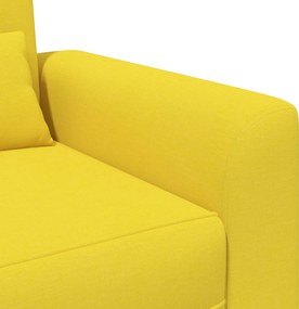 vidaXL Πολυθρόνα Απαλό Κίτρινο Ύφασμα