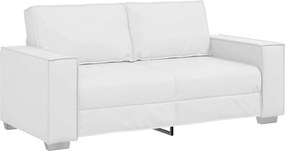 vidaXL Διθέσιος καναπές Λευκός 180 cm Τεχνητό Δέρμα