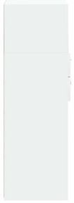 vidaXL Ντουλάπι Μαύρο 50x42,5x124 εκ. από Επεξεργασμένο Ξύλο