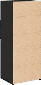 vidaXL Ντουλάπι Μαύρο 50x42,5x124 εκ. από Επεξεργασμένο Ξύλο