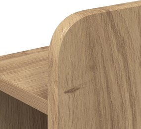 vidaXL Κρεβάτι με Κεφαλάρι Artisan Δρυς Μηχανικά επεξεργασμένο ξύλο