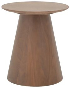 Βοηθητικό τραπέζι Kayano Pakoworld καρυδί mdf Φ45x50εκ 101-000109-101-000109-Καφέ 101-000109