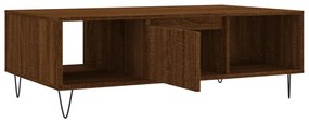 vidaXL Τραπεζάκι Σαλονιού Καφέ Δρυς 104x60x35 εκ. Επεξεργασμένο Ξύλο