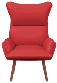 vidaXL Χαλαρωτική Πολυθρόνα Κόκκινο 69 x 74 x 93 εκ. Τεχνητό δέρμα