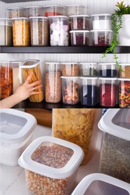 Storage Box Set (24 Pieces) BNMPOLYWS24-51217 White