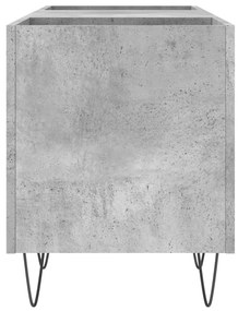 vidaXL Δισκοθήκη Γκρι Σκυροδέματος 121x38x48 εκ. Επεξεργασμένο Ξύλο