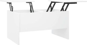 vidaXL Τραπεζάκι Σαλονιού Λευκό 80x50x42,5 εκ. Επεξεργασμένο Ξύλο