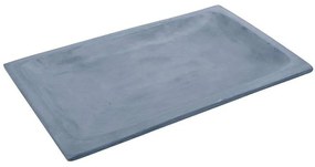Διακοσμητική Πιατέλα Ορθογώνια TZU120 43x27x4cm Light Blue Espiel Cement