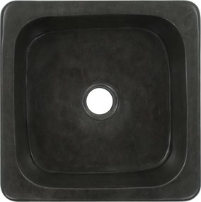 vidaXL Νιπτήρας Μαύρος 30 x 30 x 15 εκ. από Riverstone