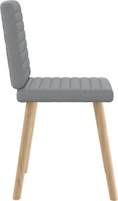 vidaXL Καρέκλες Τραπεζαρίας 4 τεμ Αν. Γκρι Υφασμάτινες