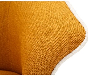 Πολυθρόνα Περιστρεφόμενη Μουσταρδί SIENA 66x80x83.5