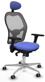 Καρέκλα γραφείου με κεφαλάρι Piqueras y Crespo 3D086G1 Ανοιχτό Μπλε