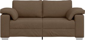 vidaXL Διθέσιος καναπές Καφέ 180 cm ύφασμα