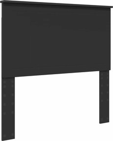 vidaXL Κρεβάτι Αποθήκης Μαύρο 100 x 200 cm Επεξεργασμένο Ξύλο