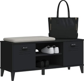 vidaXL Παπουτσοθήκη VIKEN Μαύρη 106x35x45 εκ. από Επεξεργασμένο Ξύλο