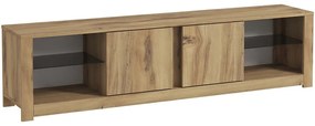 Έπιπλο Tηλεόρασης Aydos 382NRC2525 180x35x45cm Oak