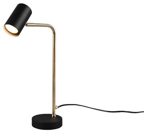 Φωτιστικό Επιτραπέζιο Marley 512400108 1xGU10 5W 12x25x45cm Black-Brass Mat Trio Lighting Μέταλλο