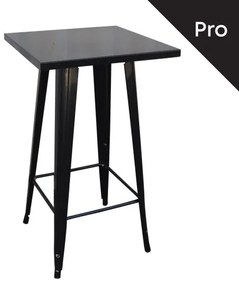 RELIX Τραπέζι Bar-Pro, Μέταλλο Βαφή Antique Black  60x60x101cm [-Μαύρο-] [-Μέταλλο-] Ε5203,10