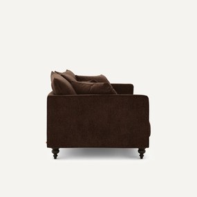 Καναπές compact από βελούδινη chenille, Lazare