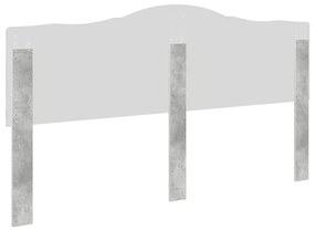 vidaXL Κεφαλάρι Σκυρόδεμα Γκρι 180 cm Επεξεργασμένο ξύλο