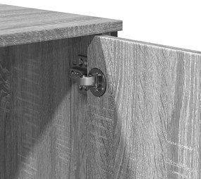 vidaXL Ντουλάπι Γκρι Sonoma 79,5x35,5x137,5 εκ. Επεξεργασμένο Ξύλο
