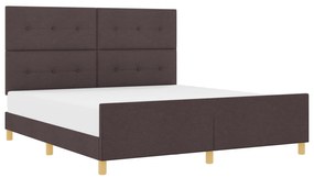 vidaXL Κρεβάτι Καφέ 180x200 εκ. Υφάσμα