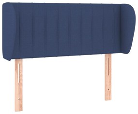 Κεφαλάρι με Πτερύγια Μπλε 93x23x78/88 εκ. Υφασμάτινο 3117370