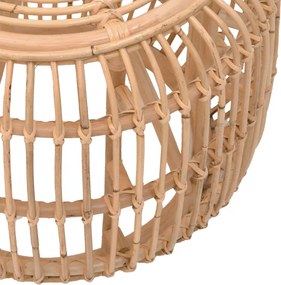 Σκαμπό Rajesty pakoworld rattan σε φυσική απόχρωση Φ60x46εκ
