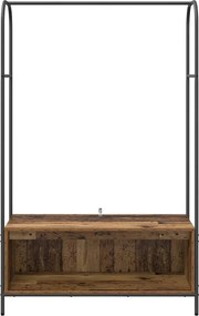 vidaXL Ράφι Ρούχων Καφέ δρυς 100 x 44 x 160 εκ Επεξεργασμένο ξύλο