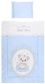 Σετ Σεντόνια Κούνιας 3τεμ. 70x140cm  Little Bear  Blue 10420015901  Lorelli