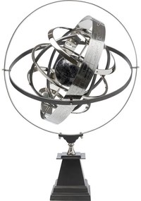 Διακοσμητικό Επιτραπέζιο Armillary Ασημί - Μαύρο 56x81,5 εκ. 56x52x81.5εκ - Μαύρο