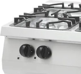 Heavy Duty Cooker - 4 Burners - Double Unit - 70cm Deep - 30kW - Gas