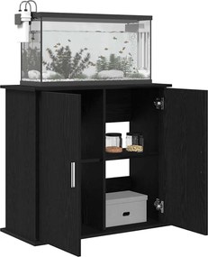 vidaXL Βάση Ενυδρείου Μαύρη Δρυς 81x36x73 εκ. από Τεχνητό Ξύλο