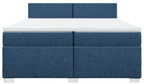 ΚΡΕΒΑΤΙ BOXSPRING ΜΕ ΣΤΡΩΜΑ ΜΠΛΕ 200X200 ΕΚ. ΥΦΑΣΜΑΤΙΝΟ 3285994