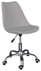 MARTIN καρέκλα γραφείου PP/PU Γκρι/Μοντ.ταπετσαρία 48x55x79/89cm ΕΟ201,4