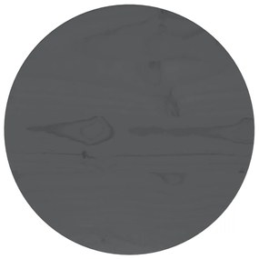 vidaXL Επιφάνεια Τραπεζιού Γκρι Ø30 x 2,5 εκ. από Μασίφ Ξύλο Πεύκου