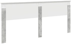 vidaXL Κεφαλάρι Σκυρόδεμα Γκρι 200 cm Επεξεργασμένο ξύλο