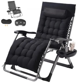 VEVOR Zero Gravity Chair 33" Zero Gravity Recliner Lounge Chair Indoor &amp; Outdoor